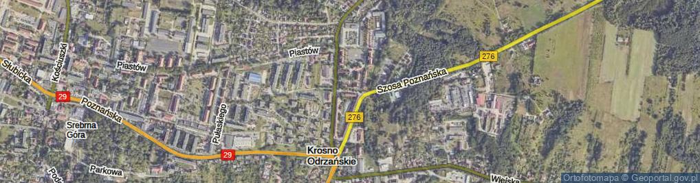 Zdjęcie satelitarne Poprzeczna ul.